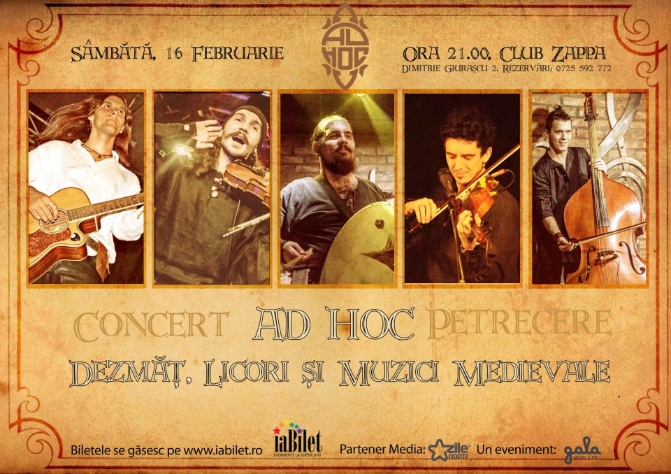 Concert Ad Hoc in Bucuresti